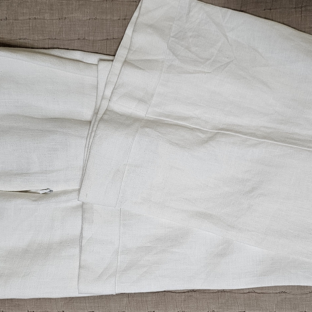 Tory Burch Women's Cream Wide Leg Pants (With Lining)